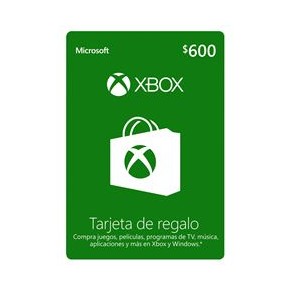 Tarjeta Xbox Live Gold 600