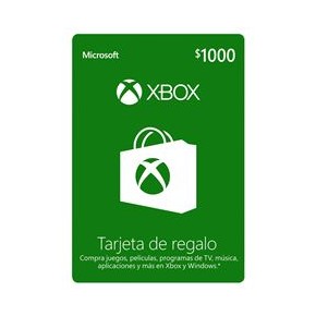 Tarjeta Xbox Live Gold 1000