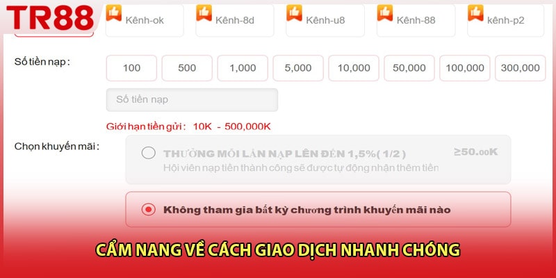 Cẩm nang về cách giao dịch nhanh chóng