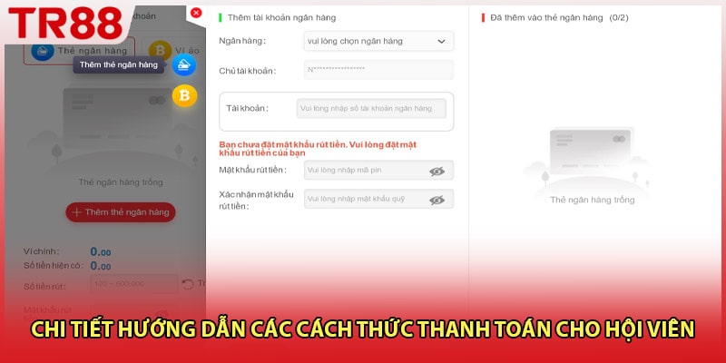 Chi tiết hướng dẫn các cách thức thanh toán cho hội viên