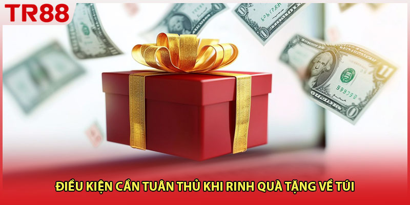 Điều kiện cần tuân thủ khi rinh quà tặng về túi